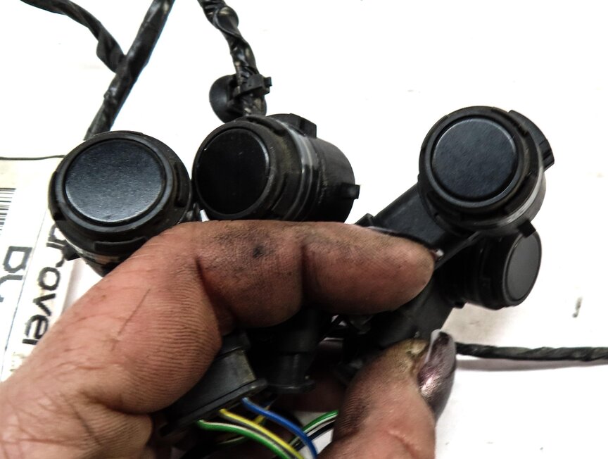 Thumbnail 5: 2015 DISCOVERY SPORT (L550) REAR PARK ASSIST PDC SENSOR SET 4 (BLACK) w/ HARNESS