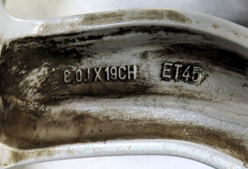 Thumbnail 8: 15-19 LAND ROVER DISCOVER SPORT L550 19x8.5 INCH 5 U SPOKE SILVER WHEEL RIM SET4