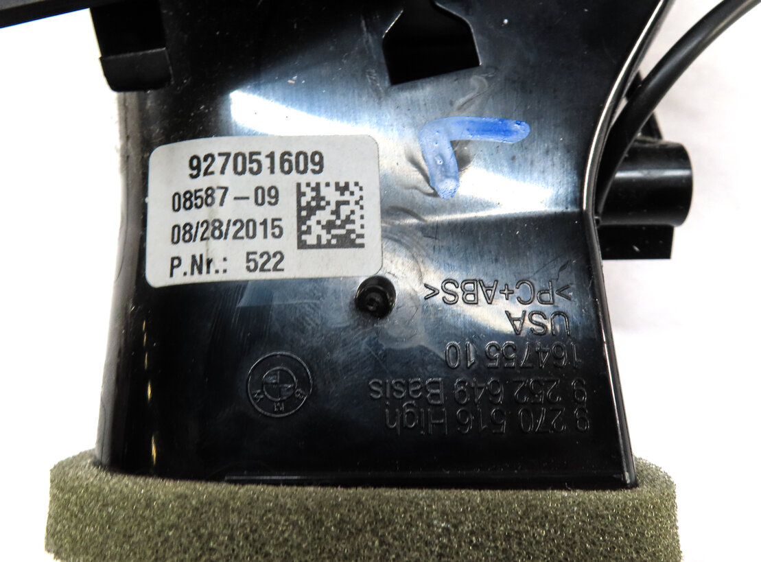 Thumbnail 5: 2016 BMW X5 (F15) FRONT LEFT DRIVER HVAC AC HEATER AIR VENT (Black)