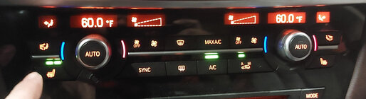 Thumbnail 7: 14-18 BMW X5 X5M (F15 F85) FRONT HEATER A/C CLIMATE CONTROL PANEL (w/o ceramic)