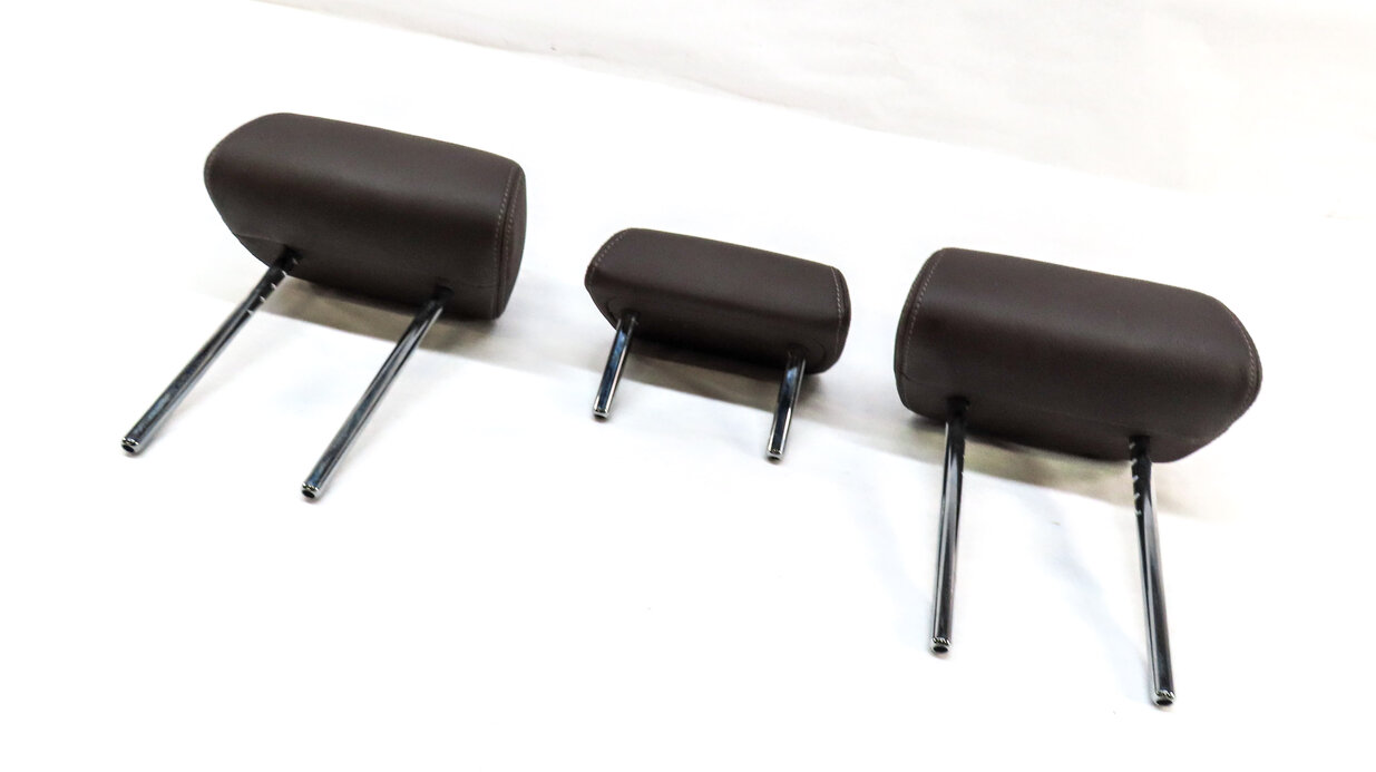 2016 BMW X5 (F15) REAR 2ND ROW LEFT RIGHT CENTER HEADREST SET 3 (Brown)