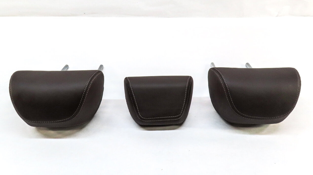 Thumbnail 3: 2016 BMW X5 (F15) REAR 2ND ROW LEFT RIGHT CENTER HEADREST SET 3 (Brown)