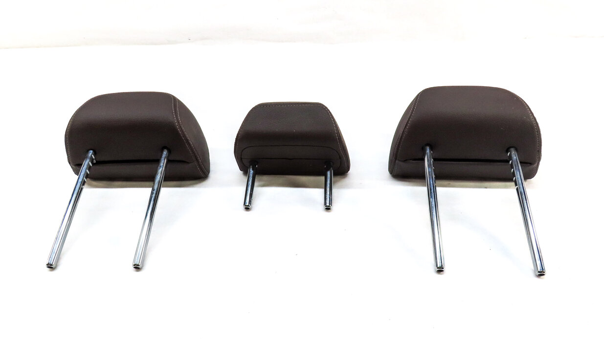 Thumbnail 5: 2016 BMW X5 (F15) REAR 2ND ROW LEFT RIGHT CENTER HEADREST SET 3 (Brown)