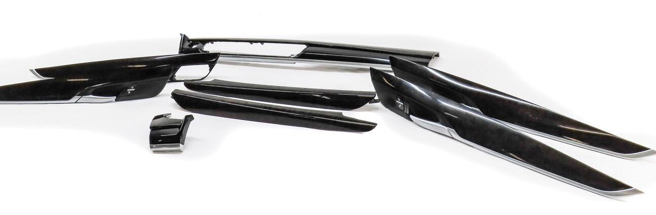 Thumbnail 2: 2016 BMW X5 (F15) FRONT REAR LEFT RIGHT DOOR DASH CONSOLE TRIM SET (Poplar Wood)