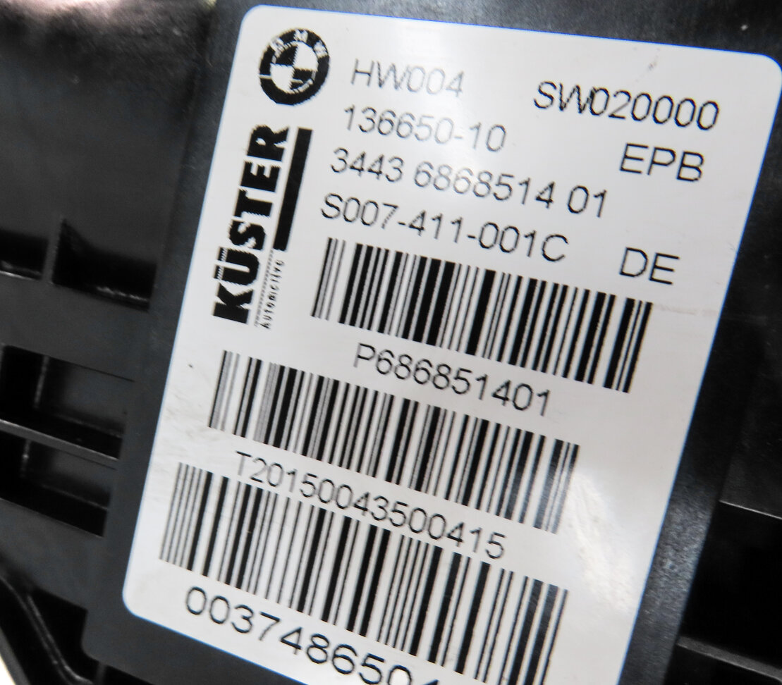 Thumbnail 5: 2016 BMW X5 (F15) EMERGENCY HILL PARKING BRAKE ACTUATOR WITH CABLES