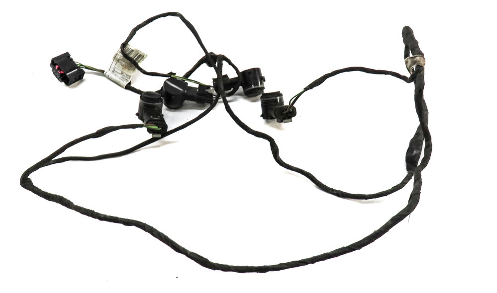 Thumbnail 2: 2016 BMW X5 (F15) REAR PARKING DISTANCE PDC SENSOR SET 4 w/ HARNESS (Black)