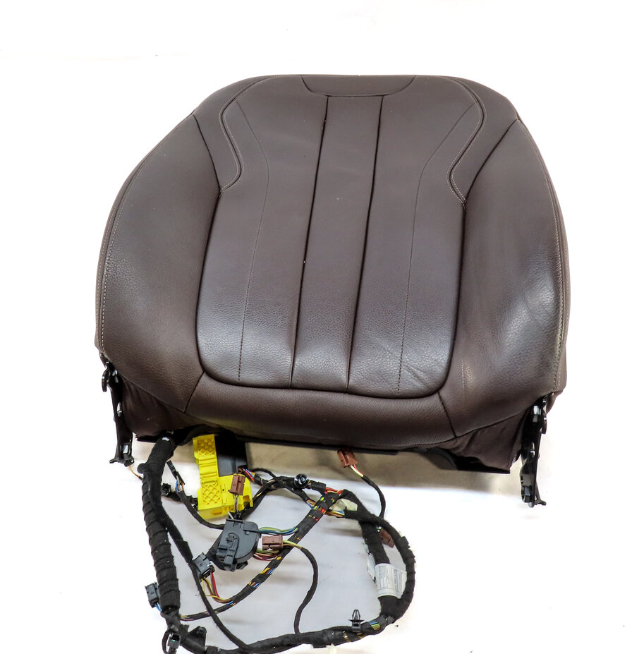 Thumbnail 2: 2016 BMW X5 (F15) FRONT LEFT DRIVER HEATED UPPER SEAT CUSHION (Brown)