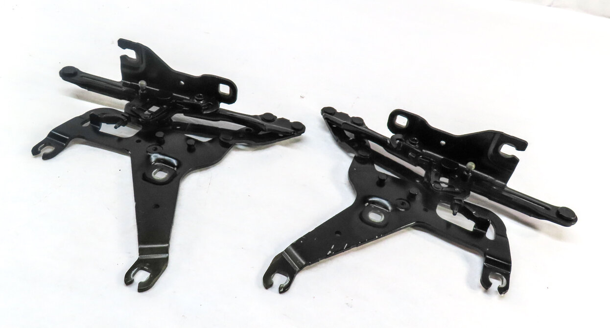 Thumbnail 1: 2014-2019 BMW X5 X6 (F15 F16) LEFT & RIGHT HOOD HINGE SET (Black)