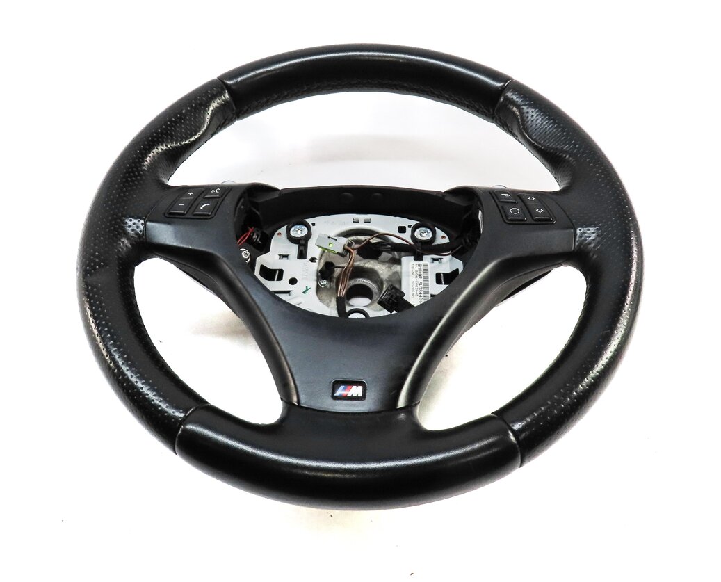 13-15 BMW X1 E84 3 SPOKE ///M STEERING WHEEL w/ SWITCH BUTTONS & PADDLES (BLACK)