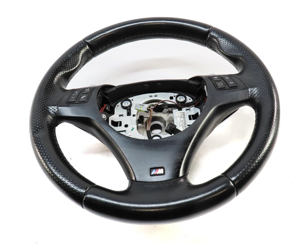 Thumbnail 2: 13-15 BMW X1 E84 3 SPOKE ///M STEERING WHEEL w/ SWITCH BUTTONS & PADDLES (BLACK)