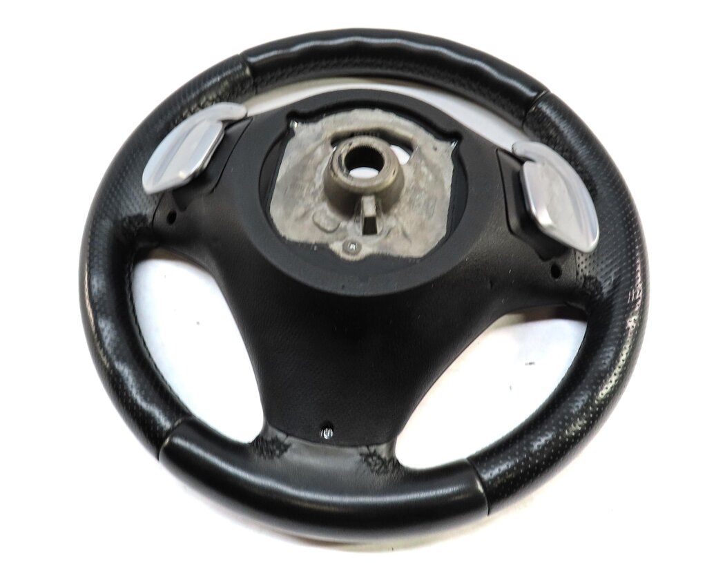 Thumbnail 4: 13-15 BMW X1 E84 3 SPOKE ///M STEERING WHEEL w/ SWITCH BUTTONS & PADDLES (BLACK)