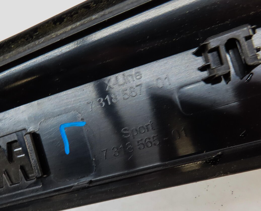 Thumbnail 5: 2015 BMW X1 (E84) FRONT LEFT & RIGHT ///M DOOR SILL SCUFF PLATE SET 2 (SILVER)