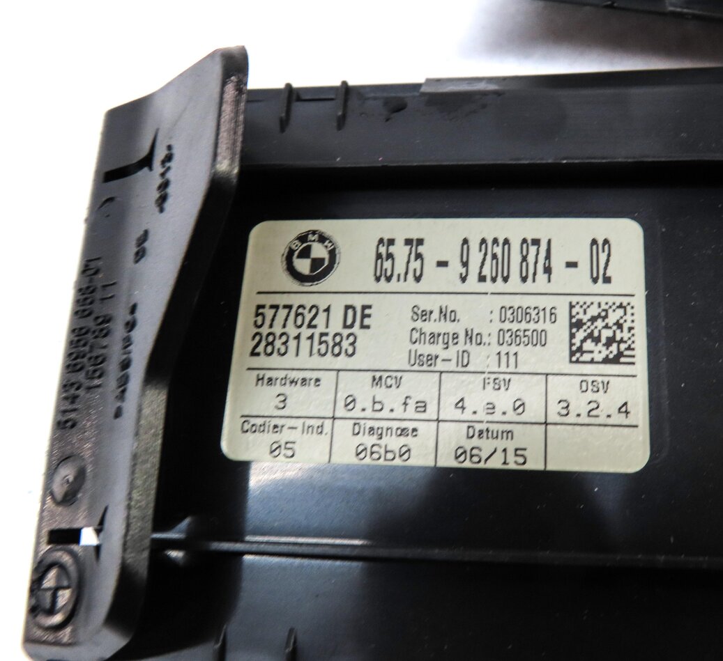 Thumbnail 4: 2015 BMW X1 (E84) ANTI-THEFT LOCKING LOCK ALARM CONTROL MODULE 65759260874