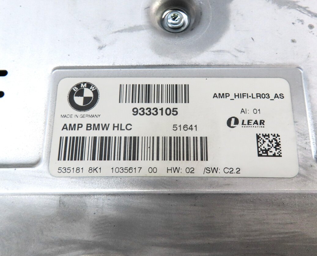 Thumbnail 5: 2012-2015 BMW X1 (E84) RADIO STEREO AUDIO AMP AMPLIFIER (LEAR)
