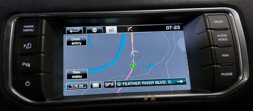 Thumbnail 2: 13-15 RANGE ROVER EVOQUE DASH GPS NAVIGATION DISPLAY SCREEN TRIM (w/ AUTO PARK)