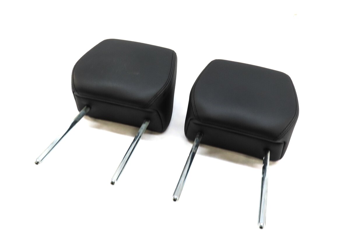 Thumbnail 2: 12-19 RANGE ROVER EVOQUE FRONT LEFT RIGHT HEADREST (EBONY BLACK WINDSOR LEATHER)