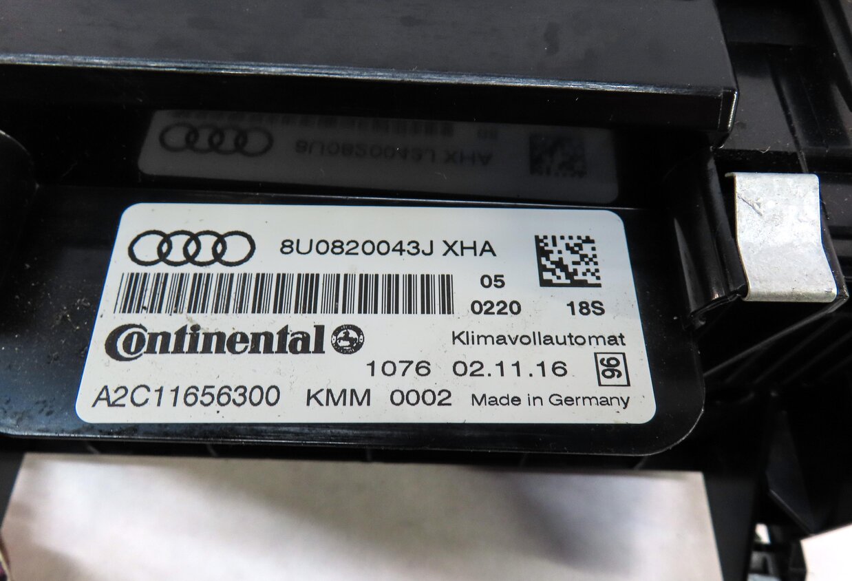 Thumbnail 5: 2017-2018 AUDI Q3 (8U) FRONT HEATER A/C TEMPERATURE CONTROL PANEL (HEATED SEAT)
