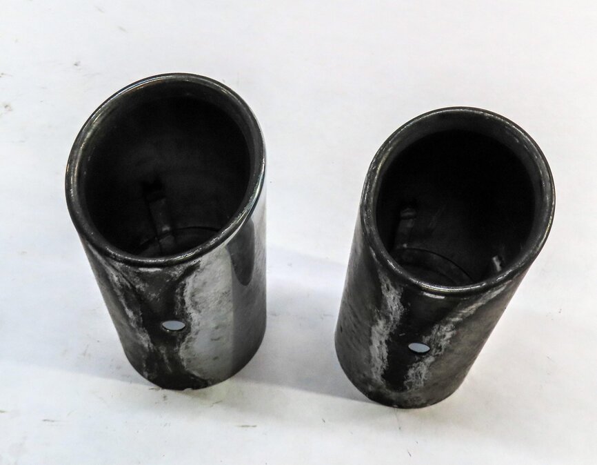 2017 AUDI Q3 (8U) REAR LEFT & RIGHT MUFFLER PIPE EXHAUST TIP SET-2