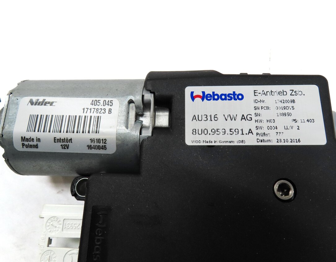Thumbnail 5: 2015-2018 AUDI Q3 (8U) SUNROOF SUN ROOF WINDOW MOTOR