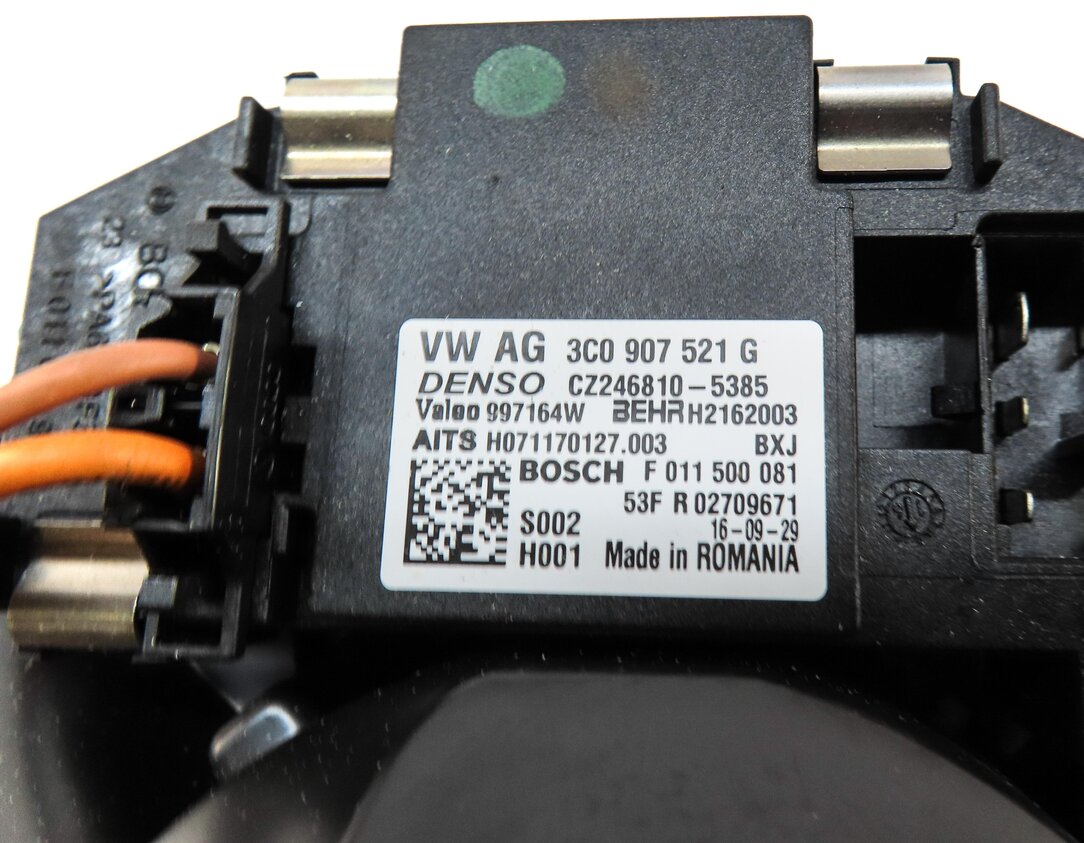 Thumbnail 5: 2015-2018 VW CC EOS TIGUAN / AUDI Q3 (8U) FRONT HEATER A/C BLOWER FAN MOTOR