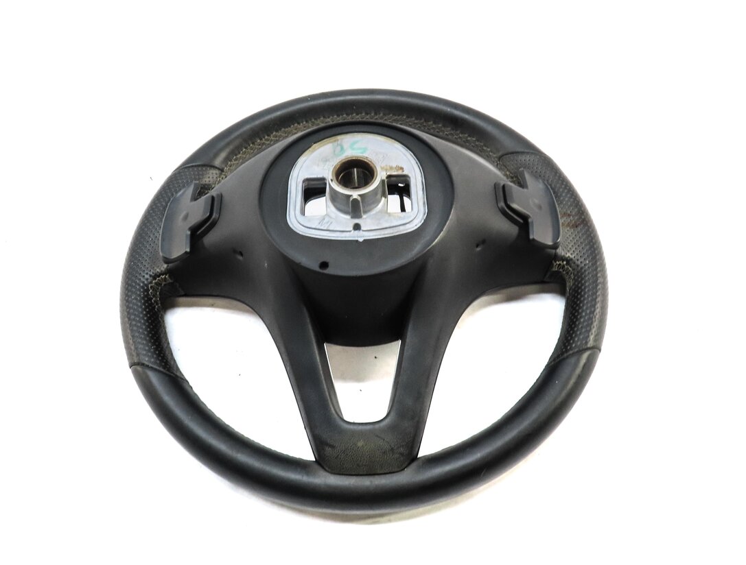 Thumbnail 4: 2015 MERCEDES CLA250 (W117) LEFT DRIVER 3-SPOKE STEERING WHEEL w/ PADDLES BLACK