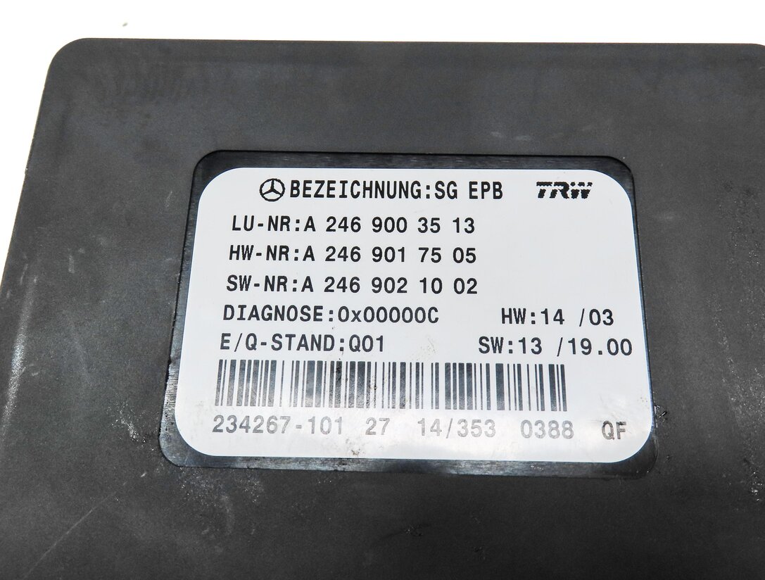 Thumbnail 3: 14-19 MERCEDES B250 CLA250 GL350 GL450 GL550 ML350 ML550 - PARKING BRAKE MODULE