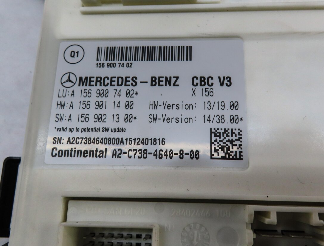 Thumbnail 3: 16-20 MERCEDES B CLA GLA (C117 W246 X156) FRONT SIGNAL ACQUISITION MODULE SAM