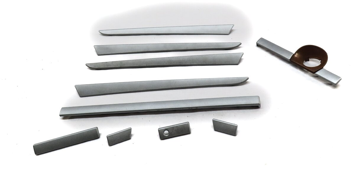 Thumbnail 2: 2005 PORSCHE CAYENNE (955) INTERIOR DASH & DOOR TRIM MOULDING SET (SILVER)