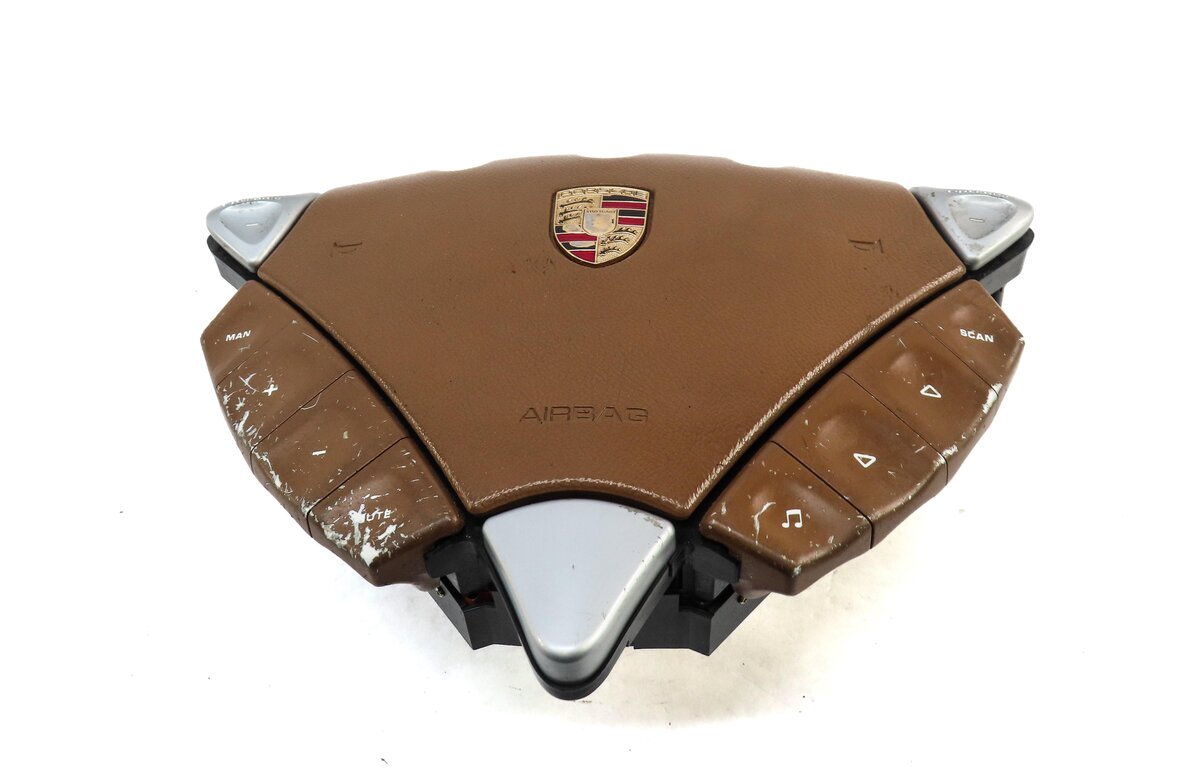 Thumbnail 2: 2005 PORSCHE CAYENNE (955) LEFT FRONT DRIVER STEERING WHEEL AIRBAG (BROWN)