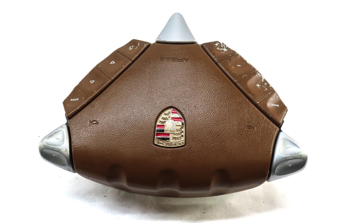Thumbnail 3: 2005 PORSCHE CAYENNE (955) LEFT FRONT DRIVER STEERING WHEEL AIRBAG (BROWN)