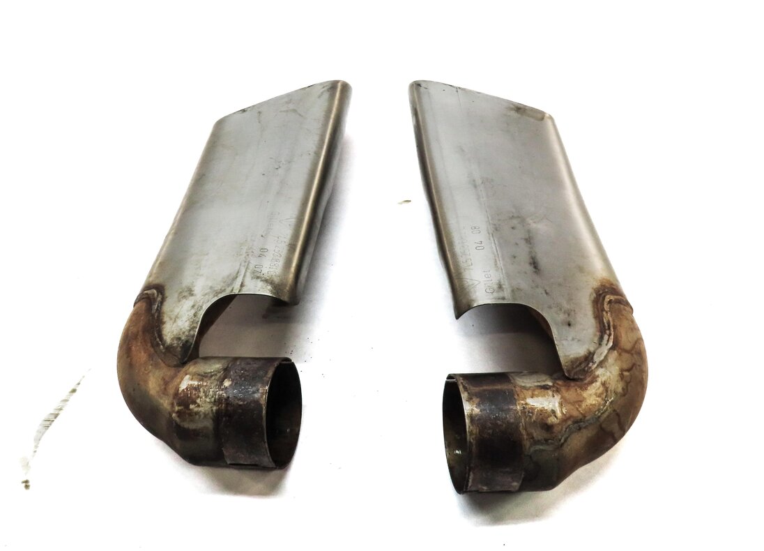Thumbnail 2: 2004-2006 PORSCHE CAYENNE (955) LEFT & RIGHT MUFFLER EXHAUST TIP SET