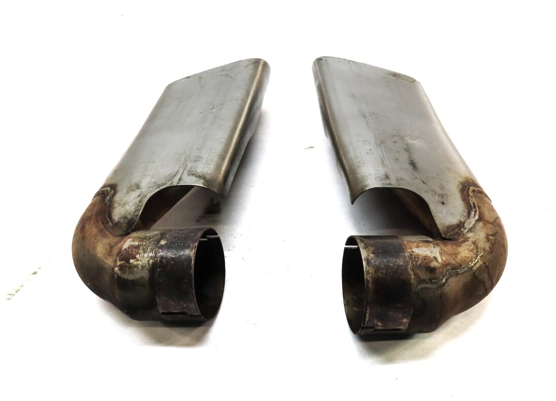 Thumbnail 3: 2004-2006 PORSCHE CAYENNE (955) LEFT & RIGHT MUFFLER EXHAUST TIP SET