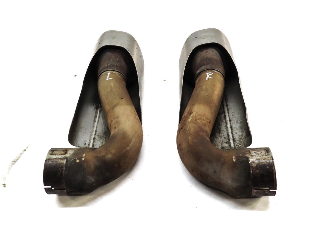 Thumbnail 4: 2004-2006 PORSCHE CAYENNE (955) LEFT & RIGHT MUFFLER EXHAUST TIP SET