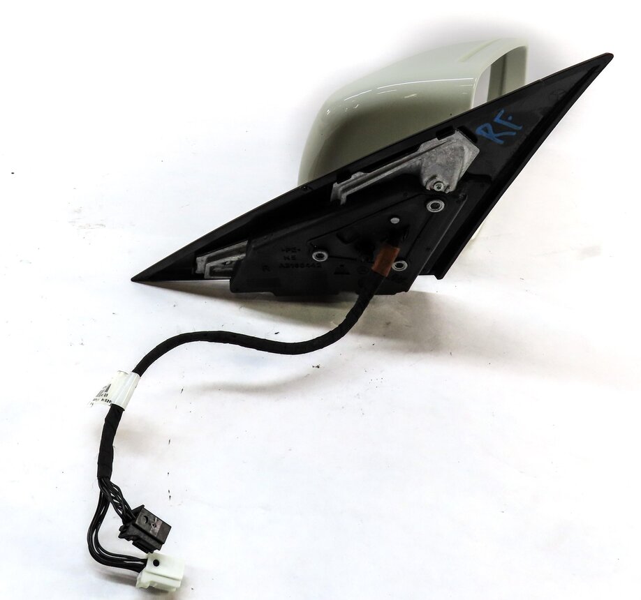 Thumbnail 3: 12-14 MERCEDES C-CLASS (W204) RIGHT HEATED AUTODIM MEMORY DOOR MIRROR (WHITE)
