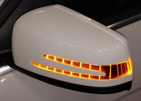 Thumbnail 2: 12-14 MERCEDES C250 (W204) LEFT DRIVER HEATED AUTODIM MEMORY DOOR MIRROR (WHITE)