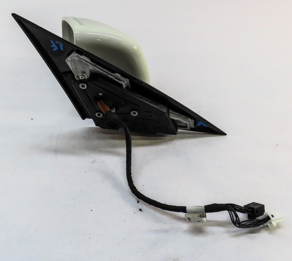 Thumbnail 4: 12-14 MERCEDES C250 (W204) LEFT DRIVER HEATED AUTODIM MEMORY DOOR MIRROR (WHITE)