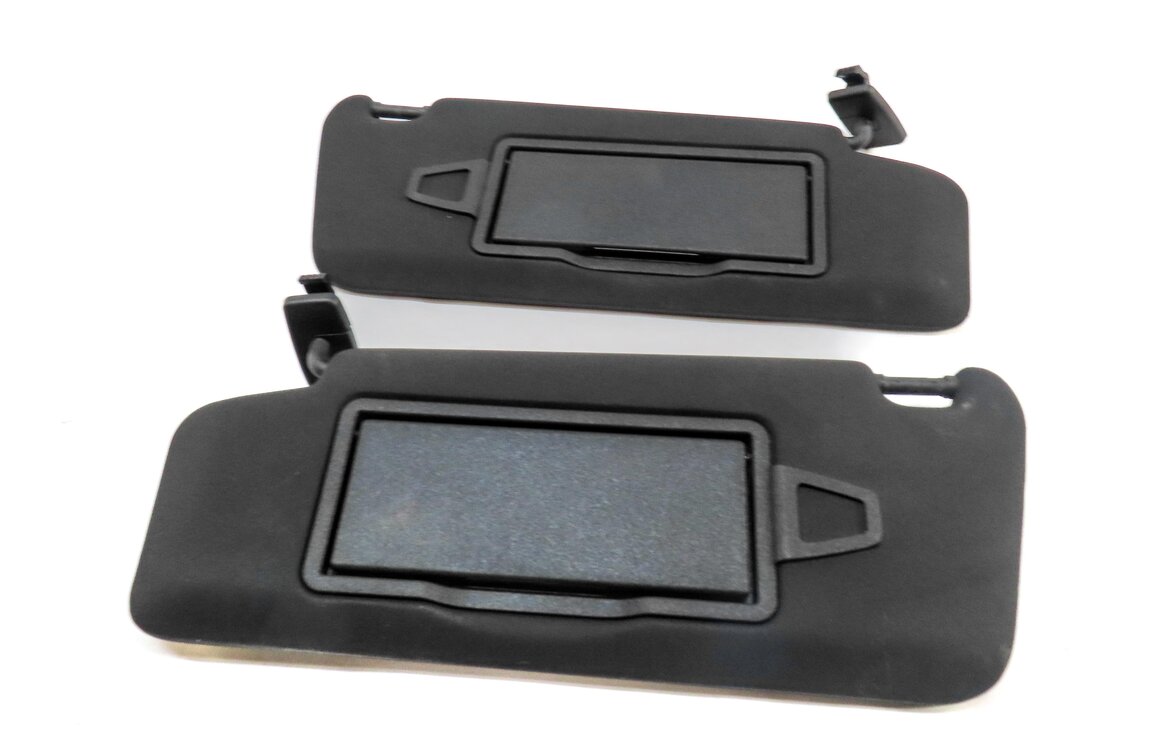 2008-2014 MERCEDES BENZ C-CLASS (W204) FRONT LEFT & RIGHT SUNVISOR SET (BLACK)