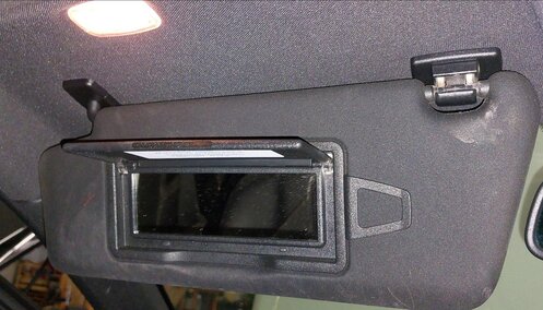 Thumbnail 9: 2008-2014 MERCEDES BENZ C-CLASS (W204) FRONT LEFT & RIGHT SUNVISOR SET (BLACK)