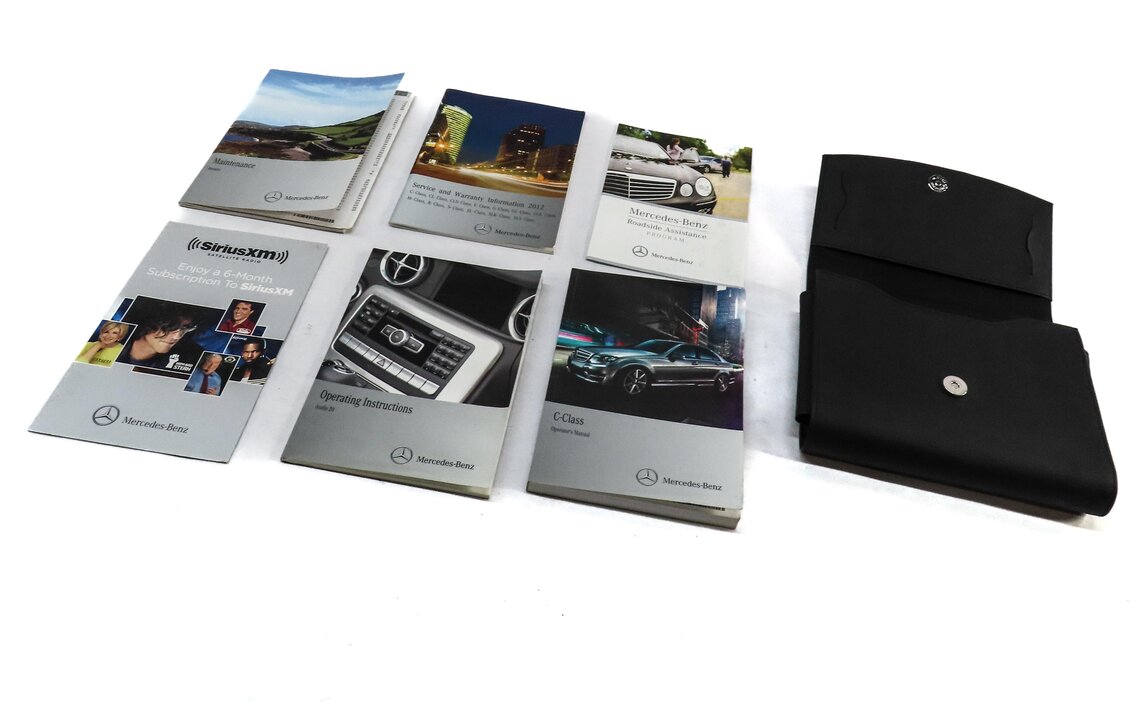 Thumbnail 2: 2012 MERCEDES C250 (W204) OWNERS MANUAL SERVICE BOOK BOOKLET GUIDE SET w/ CASE