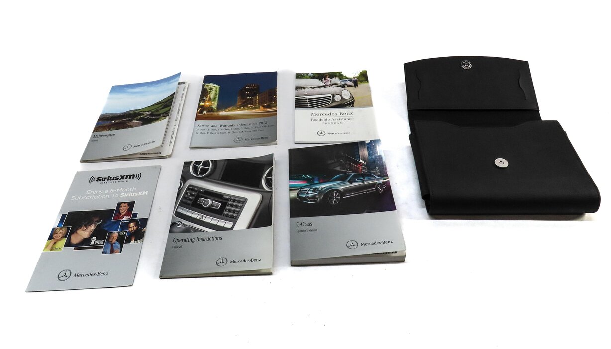 Thumbnail 3: 2012 MERCEDES C250 (W204) OWNERS MANUAL SERVICE BOOK BOOKLET GUIDE SET w/ CASE