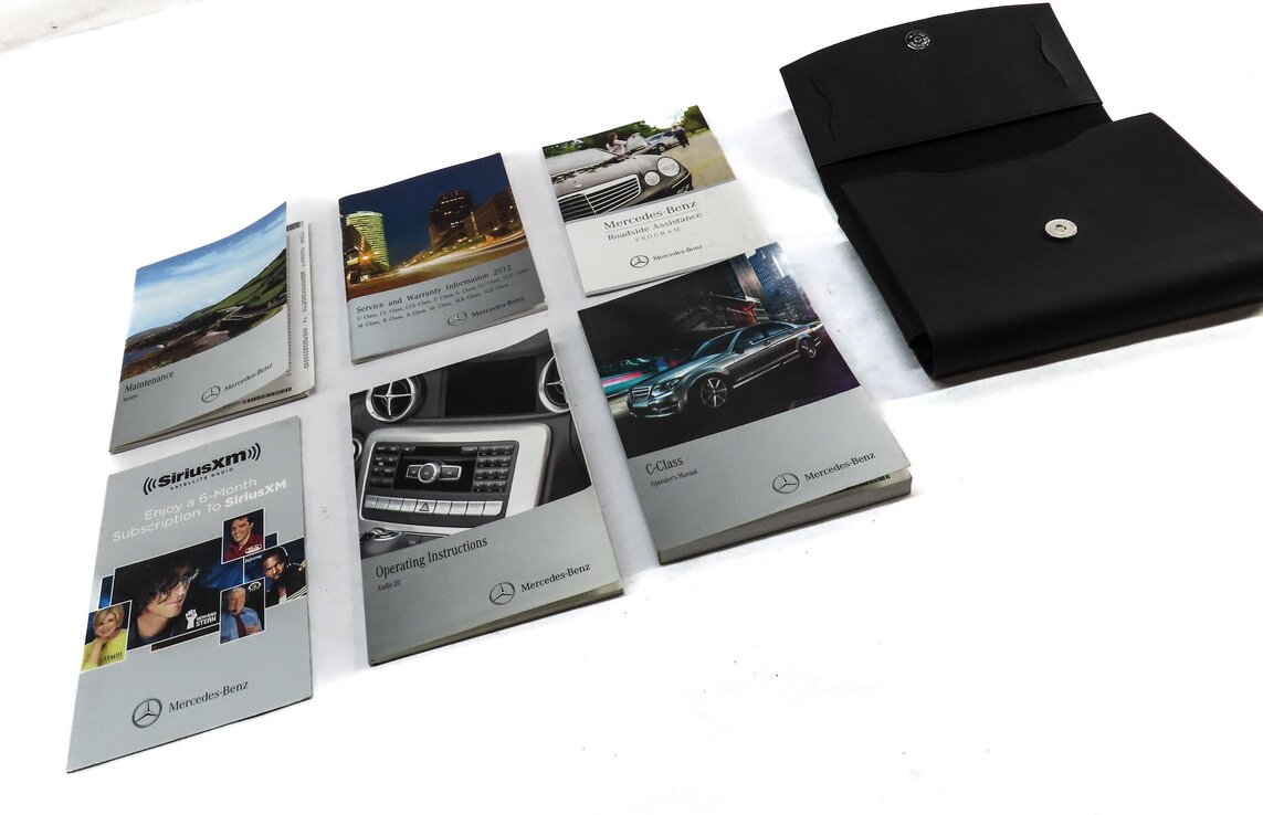 Thumbnail 4: 2012 MERCEDES C250 (W204) OWNERS MANUAL SERVICE BOOK BOOKLET GUIDE SET w/ CASE