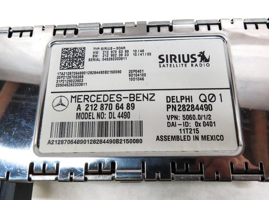Thumbnail 4: 2010-2016 MERCEDES B C E ML SL CLS (W204 W166 W212 X204) SIRIUS SATELLITE MODULE
