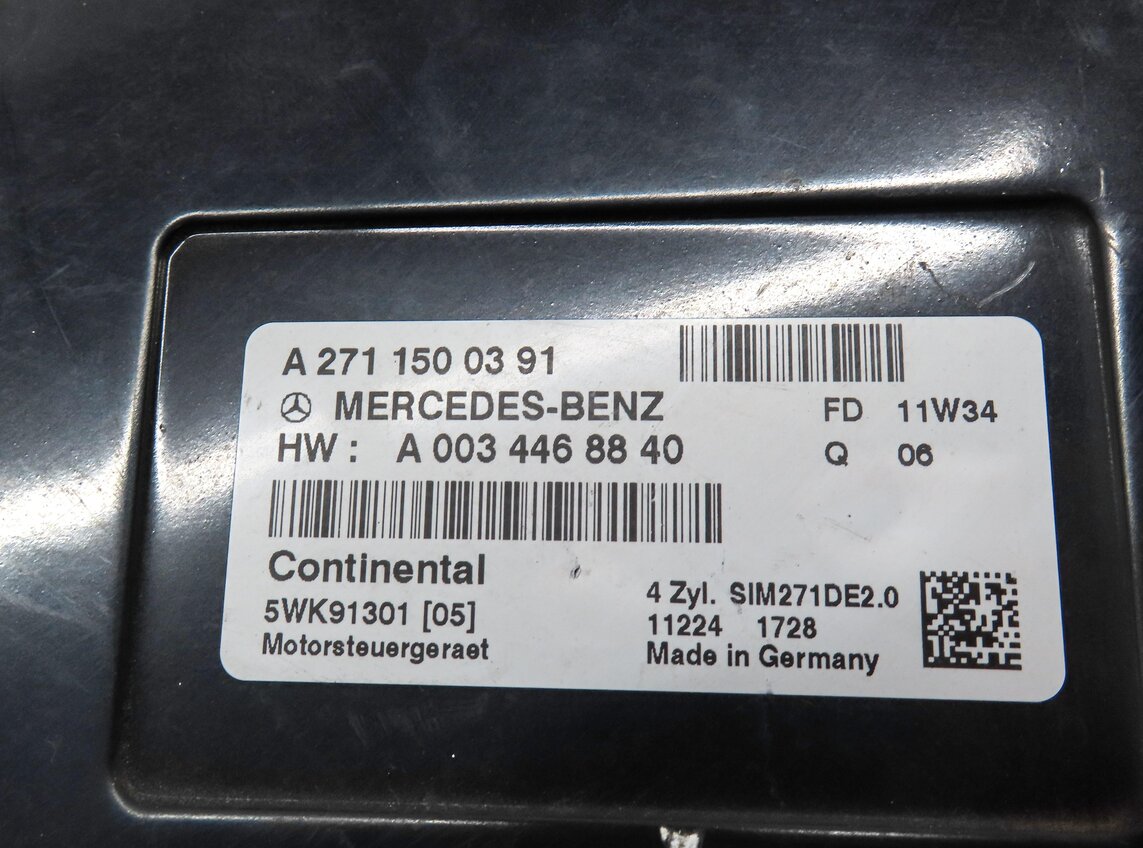 Thumbnail 4: 2012-2015 MERCEDES C250 SLK250 (R172 W204) 1.8L TURBO M271 ENGINE CONTROL MODULE