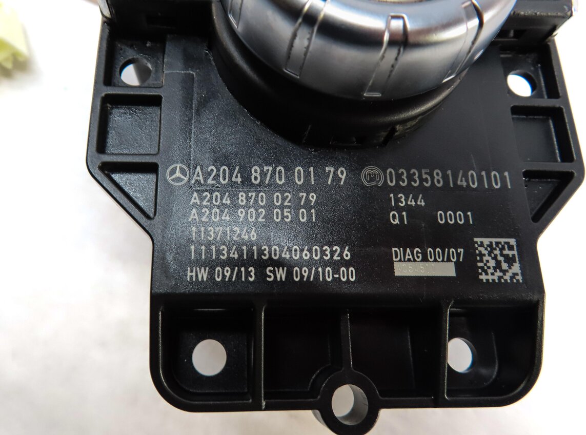Thumbnail 5: 2012-2015 MERCEDES C E GLK (W204 W212 X204) RADIO NAVIGATION COMMAND SWITCH KNOB