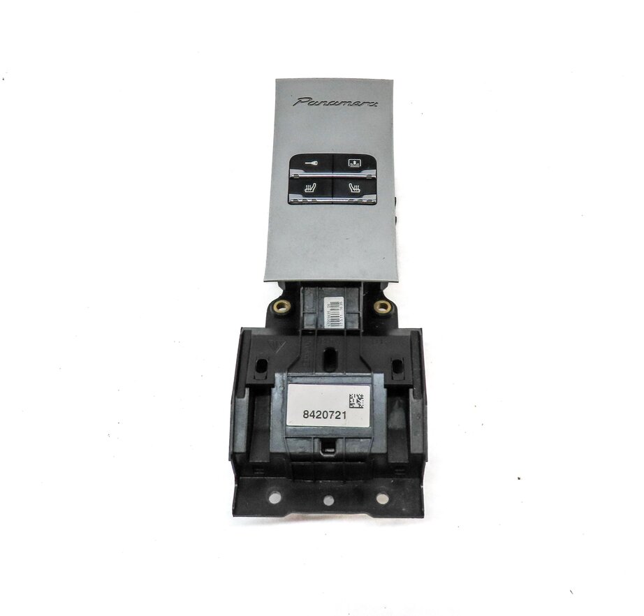 Thumbnail 2: 2012 PORSCHE PANAMERA 970 G1 REAR CENTER CONSOLE HEATED SEAT SWITCH BUTTON PANEL