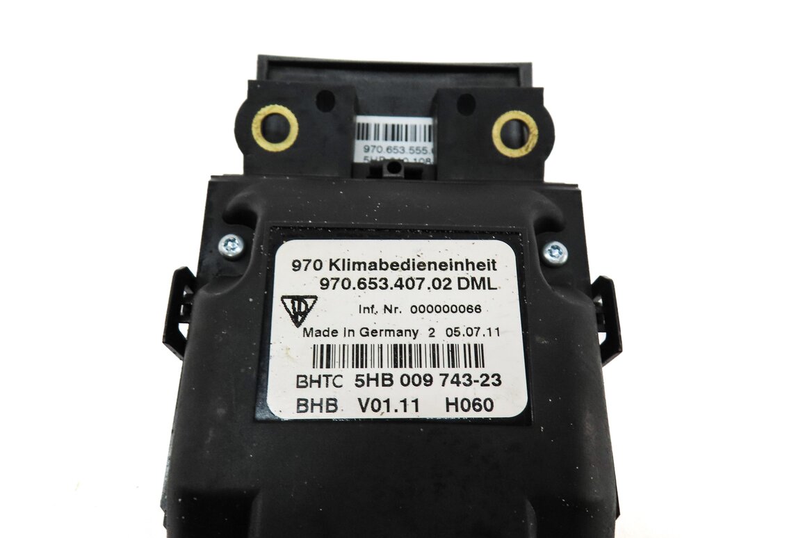 Thumbnail 7: 2012 PORSCHE PANAMERA 970 G1 REAR CENTER CONSOLE HEATED SEAT SWITCH BUTTON PANEL