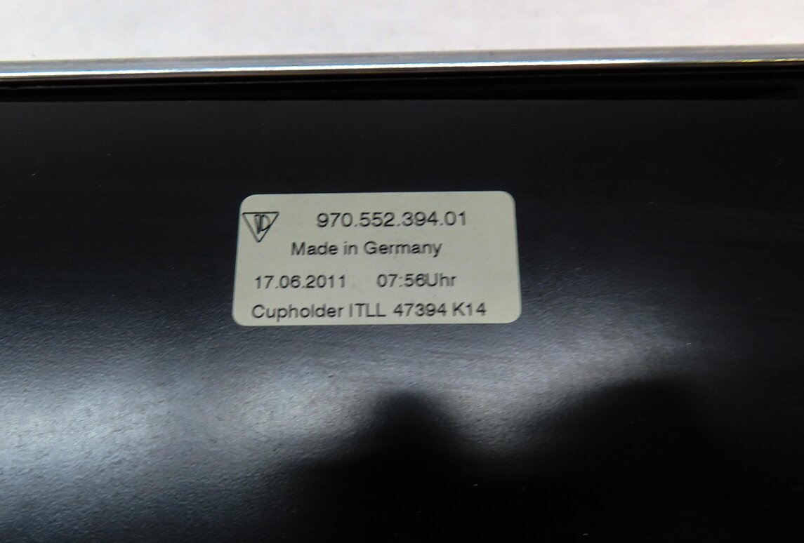Thumbnail 7: 2012 PORSCHE PANAMERA (970 G1) FRONT POP OUT CUP HOLDER ASSEMBLY 97055239401