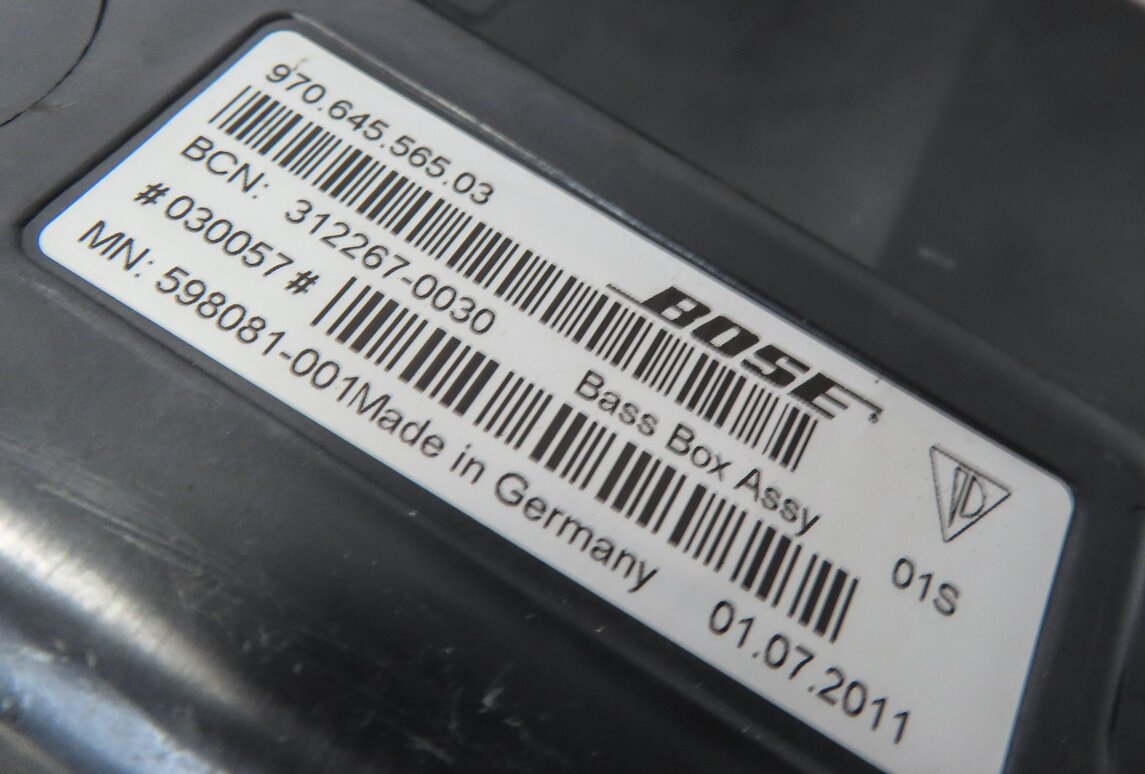 Thumbnail 5: 2012 PORSCHE PANAMERA (970 G1) RADIO STEREO BOSE SUBWOOFER WOOFER SPEAKER & BOX