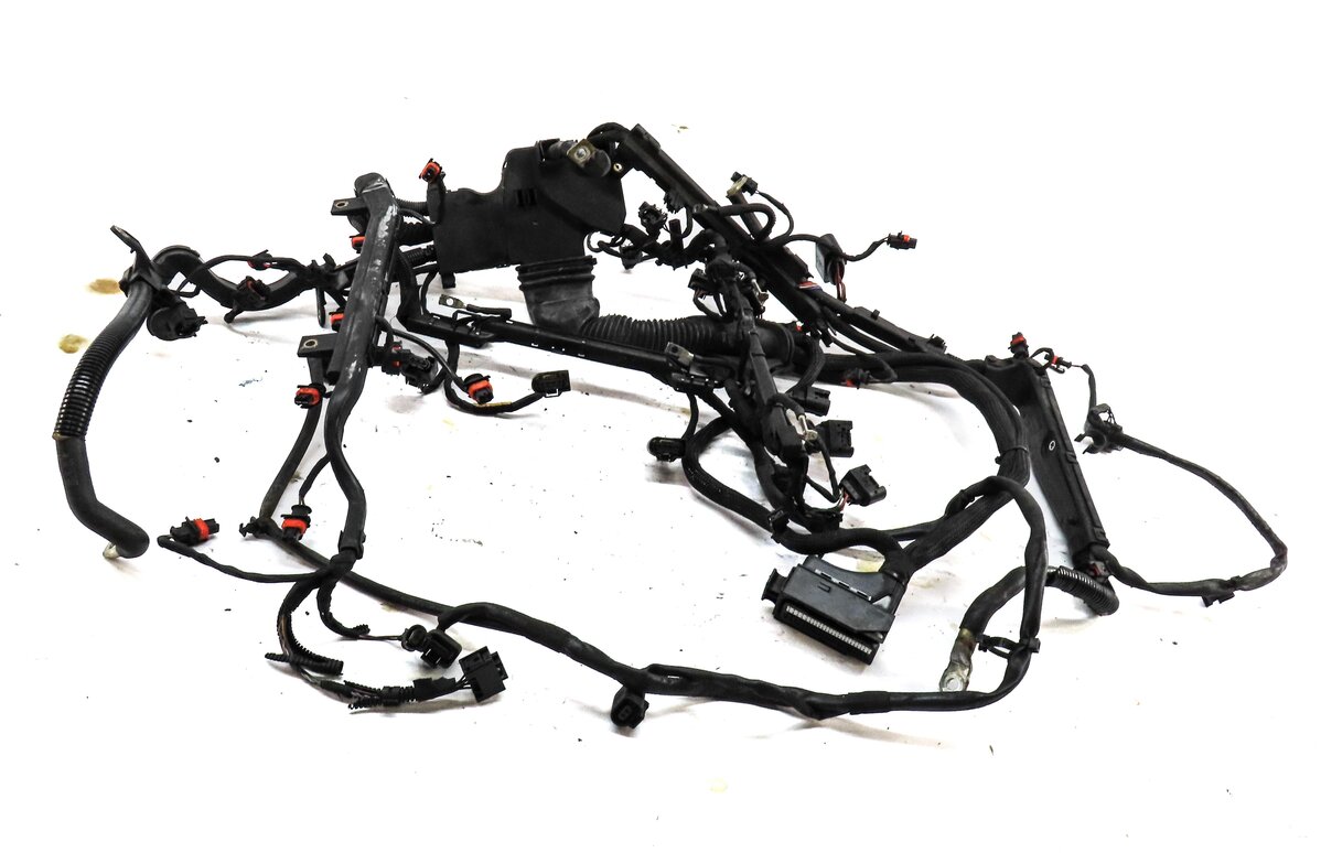 Thumbnail 2: 2012 PORSCHE PANAMERA 970 4.8L M48.20 NON-TURBO RWD ENGINE WIRE WIRING HARNESS