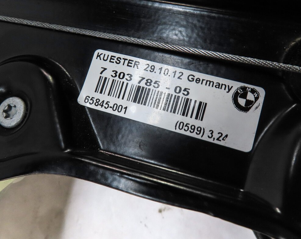 Thumbnail 8: 12-18 BMW 6-SERIES (F12 F13) 2-DOOR LEFT DRIVER DOOR WINDOW REGULATOR & MOTOR